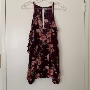 American Eagle Cold Shoulder Top - Floral